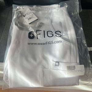 NWT figs white yola skinny scrub pants XS